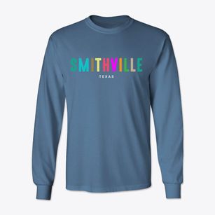 Smithville Texas Color Pop Classic Long Sleeve T-Shirt