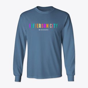 Jefferson City Missouri Color Pop Classic Long Sleeve T-Shirt