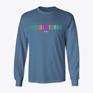 Williamsburg Iowa Color Pop Classic Long Sleeve T-Shirt