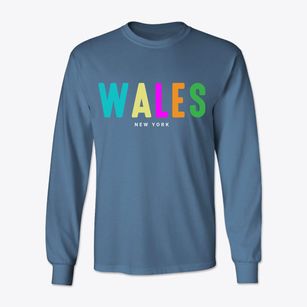 Wales New York Color Pop Classic Long Sleeve T-Shirt