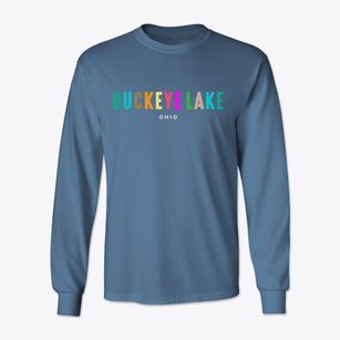 Buckeye Lake Ohio Color Pop Classic Long Sleeve T-Shirt
