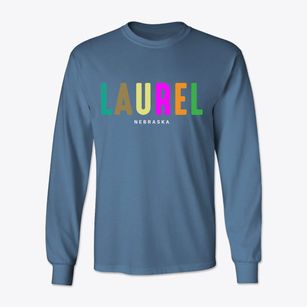 Laurel Nebraska Color Pop Classic Long Sleeve T-Shirt