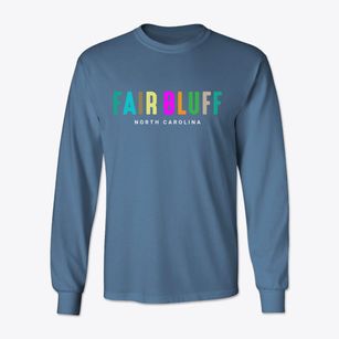 Fair Bluff North Carolina Color Pop Classic Long Sleeve T-Shirt