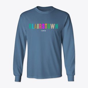 Blairstown Iowa Color Pop Classic Long Sleeve T-Shirt