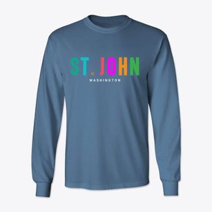St. John Washington Color Pop Classic Long Sleeve T-Shirt