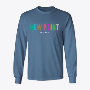 New Point Indiana Color Pop Classic Long Sleeve T-Shirt