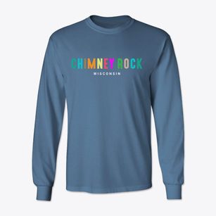 Chimney Rock Wisconsin Color Pop Classic Long Sleeve T-Shirt