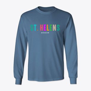 St. Helens Oregon Color Pop Classic Long Sleeve T-Shirt