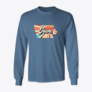  Iowa Retro Art Classic Long Sleeve T-Shirt