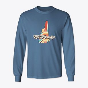  New Hampshire Retro Art Classic Long Sleeve T-Shirt