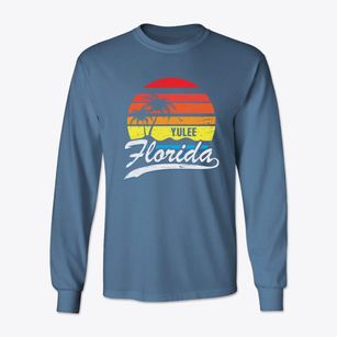 Yulee Florida Palm Tree Sunset Classic Long Sleeve T-Shirt