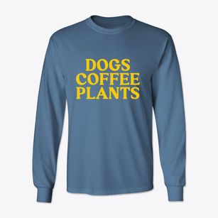   Dogs Coffee Plants Classic Long Sleeve T-Shirt