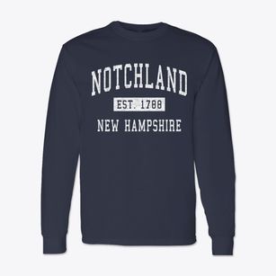 Notchland New Hampshire Classic Established Classic Long Sleeve T-Shirt