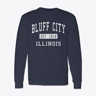 Bluff City Illinois Classic Established Classic Long Sleeve T-Shirt