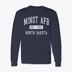 Minot Afb North Dakota Classic Established Classic Long Sleeve T-Shirt