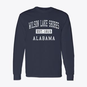 Wilson Lake Shores Alabama Classic Established Classic Long Sleeve T-Shirt