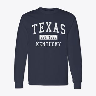 Texas Kentucky Classic Established Classic Long Sleeve T-Shirt