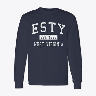 Esty West Virginia Classic Established Classic Long Sleeve T-Shirt