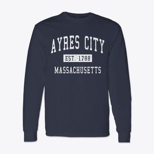 Ayres City Massachusetts Classic Established Classic Long Sleeve T-Shirt