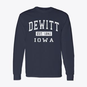 Dewitt Iowa Classic Established Classic Long Sleeve T-Shirt