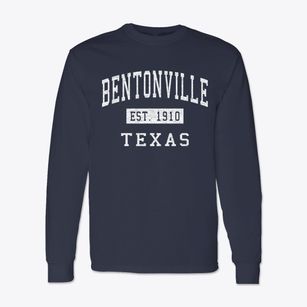 Bentonville Texas Classic Established Classic Long Sleeve T-Shirt