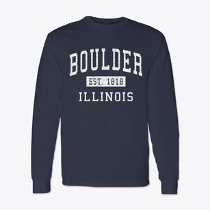 Boulder Illinois Classic Established Classic Long Sleeve T-Shirt