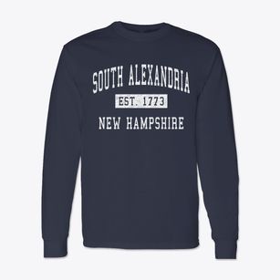 South Alexandria New Hampshire Classic Established Classic Long Sleeve T-Shirt