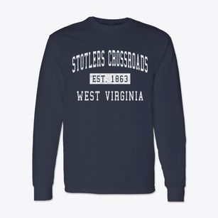 Stotlers Crossroads West Virginia Classic Established Classic Long Sleeve T-Shirt