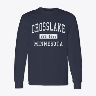 Crosslake Minnesota Classic Established Classic Long Sleeve T-Shirt