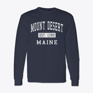 Mount Desert Maine Classic Established Classic Long Sleeve T-Shirt