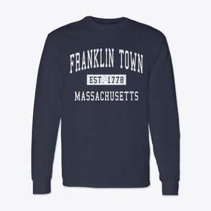 Franklin Town Massachusetts Classic Established Classic Long Sleeve T-Shirt