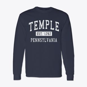 Temple Pennsylvania Classic Established Classic Long Sleeve T-Shirt