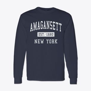 Amagansett New York Classic Established Classic Long Sleeve T-Shirt