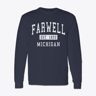 Farwell Michigan Classic Established Classic Long Sleeve T-Shirt
