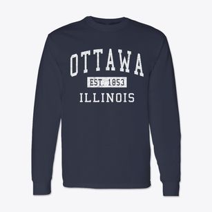 Ottawa Illinois Classic Established Classic Long Sleeve T-Shirt