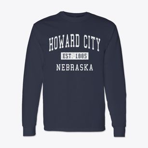 Howard City Nebraska Classic Established Classic Long Sleeve T-Shirt