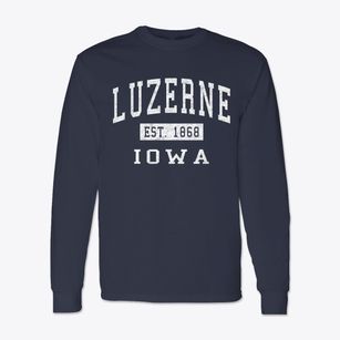 Luzerne Iowa Classic Established Classic Long Sleeve T-Shirt