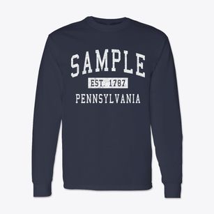 Sample Pennsylvania Classic Established Classic Long Sleeve T-Shirt