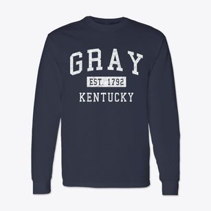 Gray Kentucky Classic Established Classic Long Sleeve T-Shirt