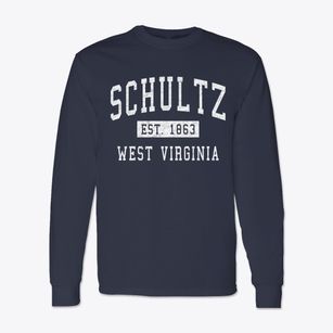 Schultz West Virginia Classic Established Classic Long Sleeve T-Shirt