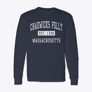 Chadwicks Folly Massachusetts Classic Established Classic Long Sleeve T-Shirt