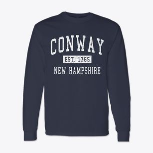 Conway New Hampshire Classic Established Classic Long Sleeve T-Shirt
