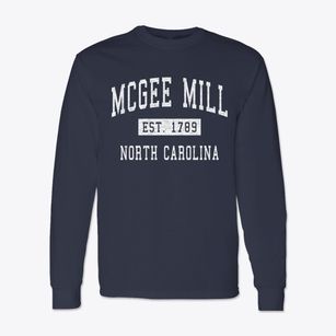 Mcgee Mill North Carolina Classic Established Classic Long Sleeve T-Shirt
