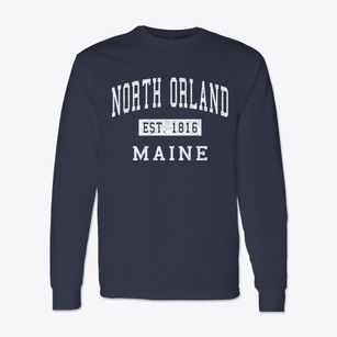 North Orland Maine Classic Established Classic Long Sleeve T-Shirt
