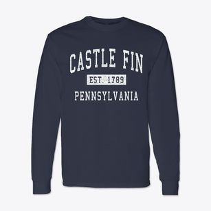 Castle Fin Pennsylvania Classic Established Classic Long Sleeve T-Shirt