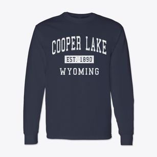 Cooper Lake Wyoming Classic Established Classic Long Sleeve T-Shirt
