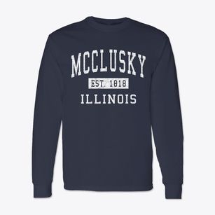 Mcclusky Illinois Classic Established Classic Long Sleeve T-Shirt