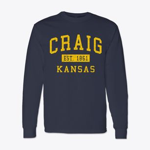 Craig Kansas Classic Established Classic Long Sleeve T-Shirt