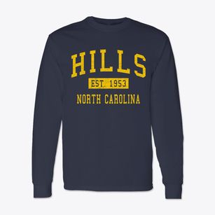 Hills North Carolina Classic Established Classic Long Sleeve T-Shirt