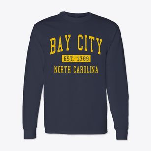Bay City North Carolina Classic Established Classic Long Sleeve T-Shirt